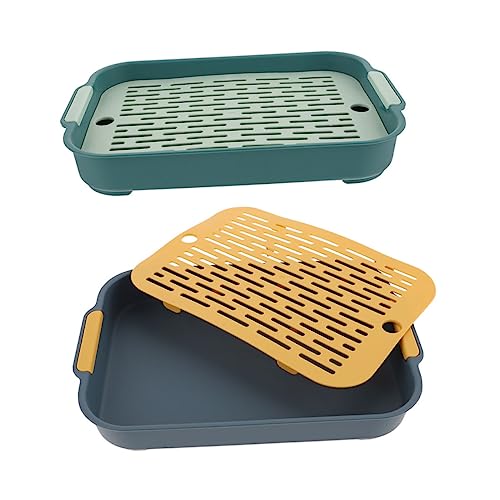 Toyvian 2stücke Kaninchentoilette Indoor Haustiertoilette Aus Plastik Mit Anti-Fall-Zaun Für Kleine Hasen Und Meerschweinchen Einfach Zu Reinigen Und Sicher Zu Verwenden Toyvian 2stücke Kaninchentoilette Indoor Haustiertoilette Aus Plastik Mit Anti-Fall-Zaun Für Kleine Hasen Und Meerschweinchen Einfach Zu Reinigen Und Sicher Zu Verwenden von Toyvian