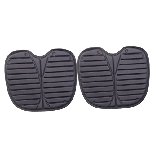 Toyvian 2 Stück Kayak Sitzkissen Polster für Sit Ruderboot Angel Sitzkissen für Kajak Kanu und Outdoor Camping Schwarz Ergonomisches Design rutschfeste Oberfläche Material von Toyvian