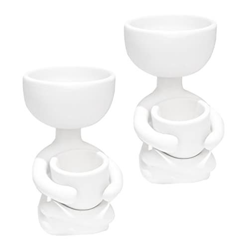 Toyvian 2 Stück Keramik Blumentopf Dekoration In Form Von Kunstmenschen Heimdekoration Gefälschter Stapelbarer Übertopf Topfpflanzen Künstliche Dekoration Niedliche Formschnitt Toyvian 2 Stück Keramik Blumentopf Dekoration In Form Von Kunstmenschen Heimdekoration Gefälschter Stapelbarer Übertopf Topfpflanzen Künstliche Dekoration Niedliche Formschnitt von Toyvian