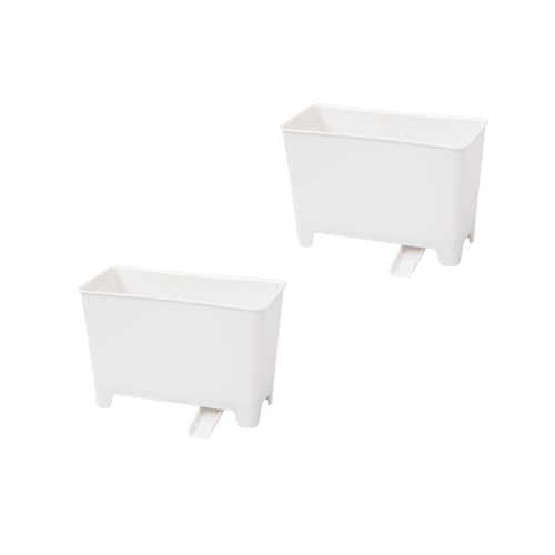Toyvian 2 Stück Küchenmülleimer aus Robustem PP Abfalleimer mit Praktischem Wasserdurchlässigkeits design Kompakter Abfallbehälter für Spülbecken und Arbeitsplatte Platzsparend und von Toyvian