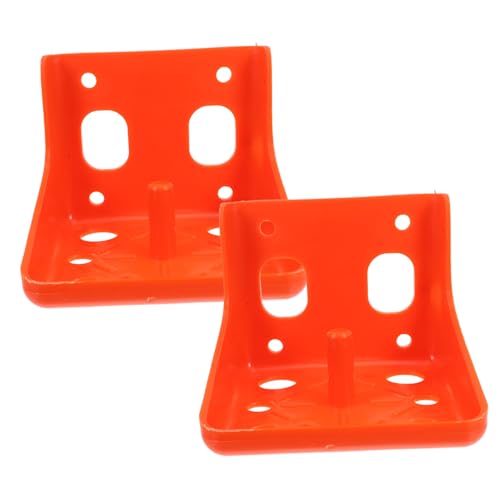 Toyvian 2 Stück Lecksteinbox Schaf Minerallecksteinhalter Vieh Salzblockhalter Salzlecksteinhalter Blöcke Salzlecksteinbehälter Salzhalter Mineralblock Schaf Tablett Feeder Orange Pe von Toyvian