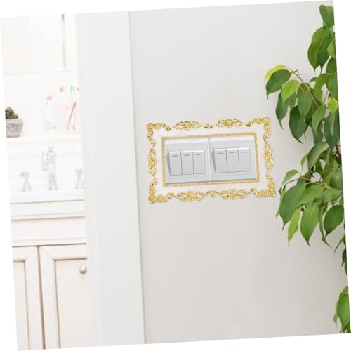 Toyvian 2 Stück Lichtschalter Schutz Sticker Dekorative Abdeckung für Wand Langlebige Kunststoffplatte Lichtbeständig Einfach Anzubringen Geeignet für Wohn Kinderzimmer Modernes Design von Toyvian