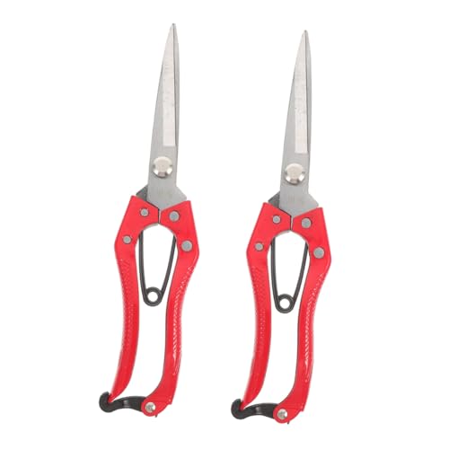 Toyvian 2 Stück Manuelle Tierwollschere Teiliges Ergonomische Schaf und Rinderschermaschine Langlebigem Karbonstahl Vielseitig für Farm und Nutztiere Orange Griff von Toyvian