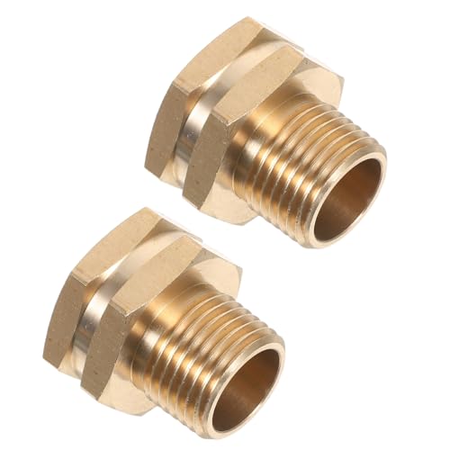 Toyvian 2 Stück Messing Gartenschlauch Adapter Ght Innengewinde X Npt Außengewinde Präziser Auslaufsicherer und Langlebig Geeignet für Gartenbewässerung und Wasserschläuche Toyvian 2 Stück Messing Gartenschlauch Adapter Ght Innengewinde X Npt Außengewinde Präziser Auslaufsicherer und Langlebig Geeignet für Gartenbewässerung und Wasserschläuche von Toyvian