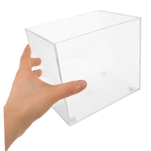 Toyvian 2 Stück Mini Aquarium Betta Fischglas Transparent Offenes Design Platzsparend Kompakt Für Schreibtisch Zuhause Büro von Toyvian