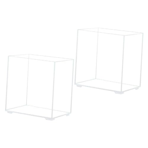 Toyvian 2 Stück Mini Aquarium Multifunktionales Betta und Goldfischbecken Transparentes Desktop Tank für Zuhause Büro und Dekoration von Toyvian