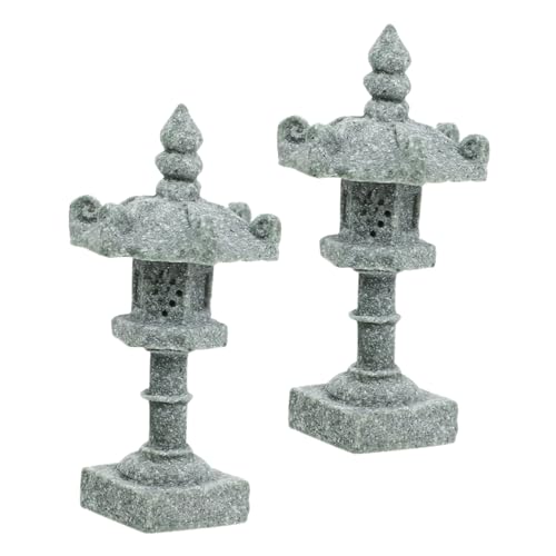 Toyvian 2 Stück Mini Pagoden Statue Vintage Gartenlaterne Stone Pagoda Ornament für Bonsai Mikrolandschaft und Terrarium Deko Asiatische Gartendekoration Toyvian 2 Stück Mini Pagoden Statue Vintage Gartenlaterne Stone Pagoda Ornament für Bonsai Mikrolandschaft und Terrarium Deko Asiatische Gartendekoration von Toyvian