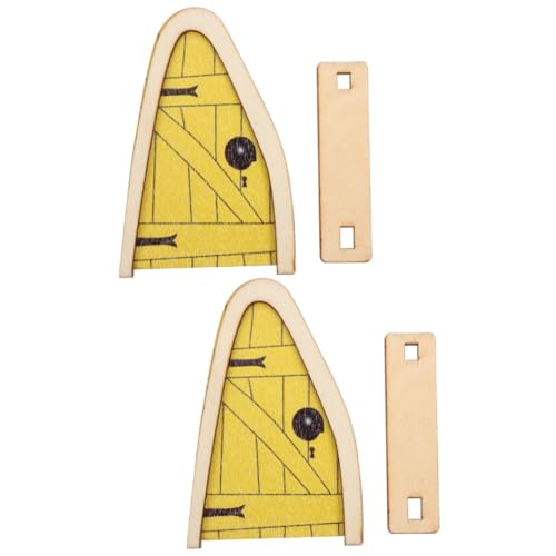 Toyvian 2 Stück Miniatur-Zauberertor Miniatur-Türdekoration Holz feentür Handwerk Minitür Mini-Türverzierung Feentür für den Garten Miniatur-Feentür Mini-Tür-Modell Yellow Toyvian 2 Stück Miniatur-Zauberertor Miniatur-Türdekoration Holz feentür Handwerk Minitür Mini-Türverzierung Feentür für den Garten Miniatur-Feentür Mini-Tür-Modell Yellow von Toyvian