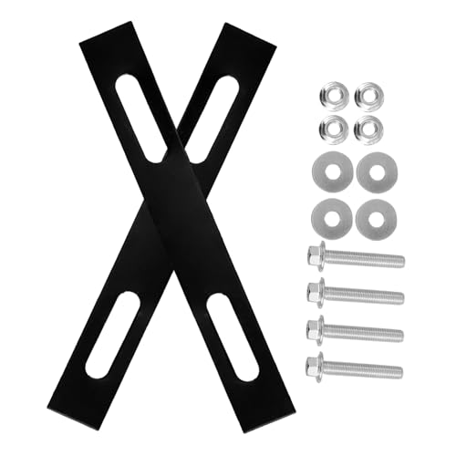 Toyvian 2 Stück Motorrad Heckgepäckträger Halterung Teilig Schrauben Schwarze Verstärkung Elektrorad Koffer Montageplatte Für Lieferungen und Transport von Toyvian