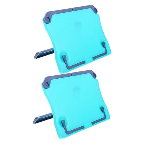 Toyvian 2 Stück Notenständer leseständer schule Kochbuchhalter Stand Bücherstand lesen Bücherregal lesen Musikseitenhalter Musik-Leseständer tragbarer Musikständer Notenbuchhalter Abs Blau von Toyvian