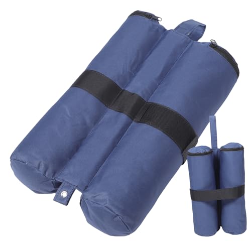 Toyvian 2 Stück Outdoor Sandsäcke für Pavillon und Zelt Faltbare Stabile Gewichtstaschen zur Beschwerung Wetterfeste Sandgewichte in Dunkelblau für Camping und Garten von Toyvian