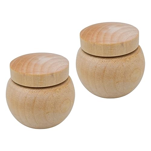 Toyvian 2 Stück Parrot Cage Dish Teiliges aus Hochwertigem Holz Robuster Deckel für Kontrollierte Fütterung Leicht zu Reinigen Langlebiger Vogel Futterspender für Wellensittiche und von Toyvian