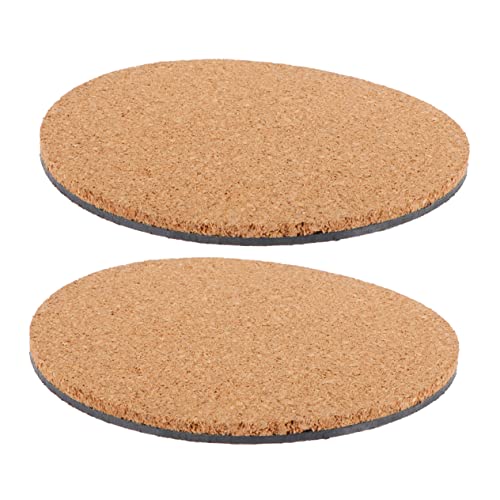 Toyvian 2 Stück Pflanzmatte Kork Wiederverwendbare Unterlage für Blumentöpfe wasserdichte Blumentopfuntersetzer für Gartenarbeit und Innenbereiche von Toyvian