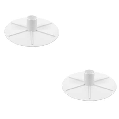 Toyvian 2 Stück Pool Skimmerplatte Adapter für Vakuum Haube Einsetzbar Robustem für Skimmersysteme Weiß Sorgt für und Langlebigkeit von Toyvian