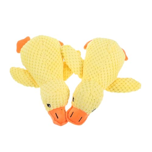 Toyvian 2stücke Quietschendes Entenspielzeug Für Kleine Hunde Mit Realistischem Gelb Und Sound Zum Drücken Robustes Kauspielzeug Für Welpen Und Haustiere Geeignet Für Indoor Und von Toyvian