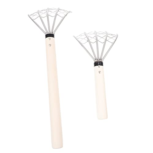 Toyvian 2 Stück Rechen Teilig Handkultivator Werkzeug zum Muscheln und Gartenarbeit und Rutschfester Holzgriff für Strand und Gartenpflege Toyvian 2 Stück Rechen Teilig Handkultivator Werkzeug zum Muscheln und Gartenarbeit und Rutschfester Holzgriff für Strand und Gartenpflege von Toyvian