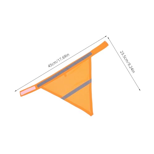 Toyvian 2 Stück Reflektierende Hundebandanas Leichtes Atmungsaktives Dreieckstuch mit Leuchtendem Orangeton Hohe Sichtbarkeit für Halsumfang für Nächtliche Spaziergänge und von Toyvian