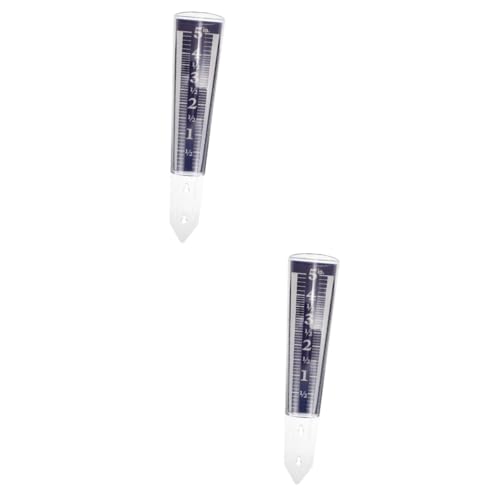 Toyvian 2 Stück Regenmesser Groß Ersatzschlauch Werkzeug Messung Meter Messgerät Im Freien Transparent Wasserdicht Regenhalter Regenmessrohr Wetterstation Für Zu Hause Blue P.s von Toyvian