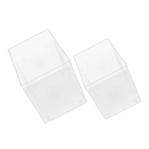 Toyvian 2 Stück Rimless Betta Aquarium Tank Kompakter Offener Mini Fischtank aus Kunststoff für Betta Schildkröten und Wasserpflanzen Tragbar Pflegeleicht für Schreibtisch und Toyvian 2 Stück Rimless Betta Aquarium Tank Kompakter Offener Mini Fischtank aus Kunststoff für Betta Schildkröten und Wasserpflanzen Tragbar Pflegeleicht für Schreibtisch und von Toyvian