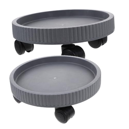 Toyvian 2 Stück Runde Pflanzroller mit Robustem Grauem Tablett und Drehbaren Tragfähiger Pflanzenständer für Große Blumentöpfe und Schonend für Böden für Innenbereich und Balkon Toyvian 2 Stück Runde Pflanzroller mit Robustem Grauem Tablett und Drehbaren Tragfähiger Pflanzenständer für Große Blumentöpfe und Schonend für Böden für Innenbereich und Balkon von Toyvian