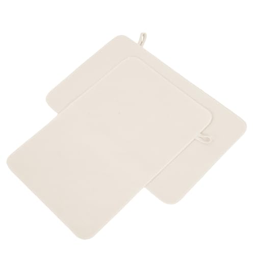 Toyvian 2 Stück Sauna Sitzkissen Filz Matte Wasserabsorbierend Hitzebeständig Leichte Wärmeisolationsmatte Bankschutz für Dampfbad Spa Tragbar Beige von Toyvian