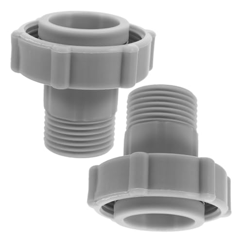 Toyvian 2 Stück Schwimmbadverbindung Pool-vakuumschlauch-adapter Poolschlauchverbindung Pool-vakuumkopf- Poolschlauchadapter Poolzubehör Pool-vakuumschlauch- Pvc Grey von Toyvian