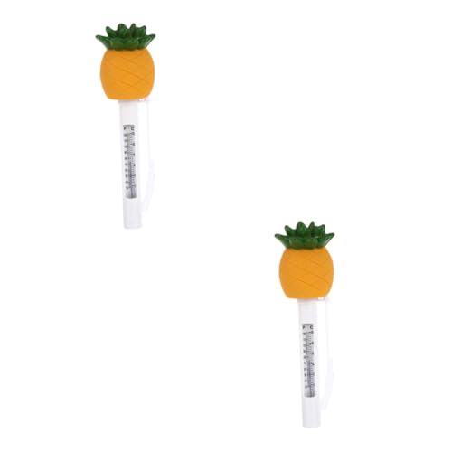 Toyvian 2 Stück Schwimmendes Poolthermometer Cartoon Pineapple Design Präzises Wasserthermometer für Innen und Außenschwimmbäder Fischteiche und Celsius Fahrenheit Anzeige für Dekoration Toyvian 2 Stück Schwimmendes Poolthermometer Cartoon Pineapple Design Präzises Wasserthermometer für Innen und Außenschwimmbäder Fischteiche und Celsius Fahrenheit Anzeige für Dekoration von Toyvian