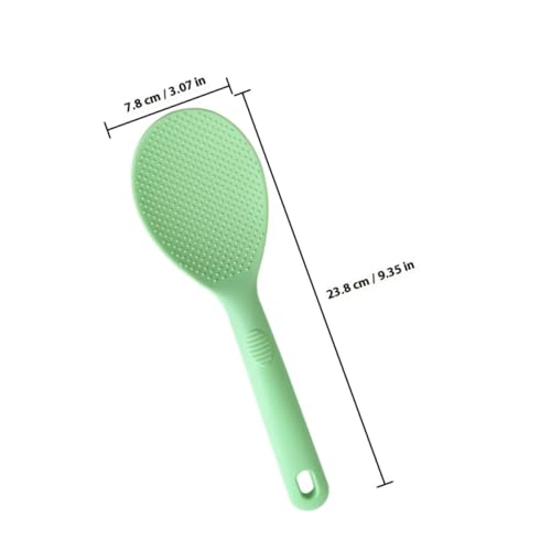 Toyvian 2 Stück Silikon Reislöffel Antihaftbeschichtet Hitzebeständig Ergonomisch Griffig Küchenzubehör Für Reisportionierung Zuhause und Restaurant von Toyvian