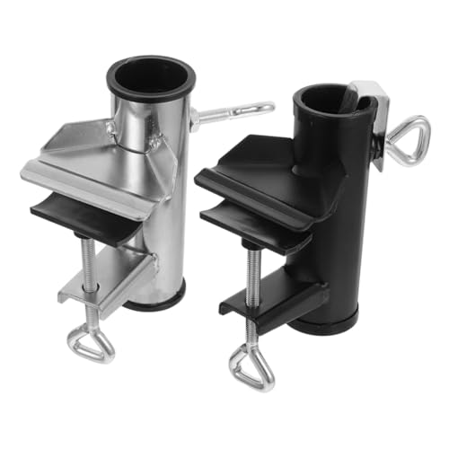 Toyvian 2 Stück Sonnenschirmhalter Windfeste Tragbare Schirmklemme für Balkon Terrasse Strand Tisch Stabiler Werkzeugloser Outdoor Sonnenschirm Clip für Kleine Außenbereiche von Toyvian