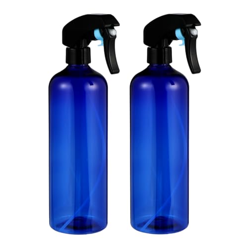 Toyvian 2 Stück Sprühflaschen mit Feinem Nebel Ergonomisches Design Vielseitig für Gartenpflege und Haarspray Langlebig Leichte Handhabung Farblich Sortiert Blau und Schwarz von Toyvian