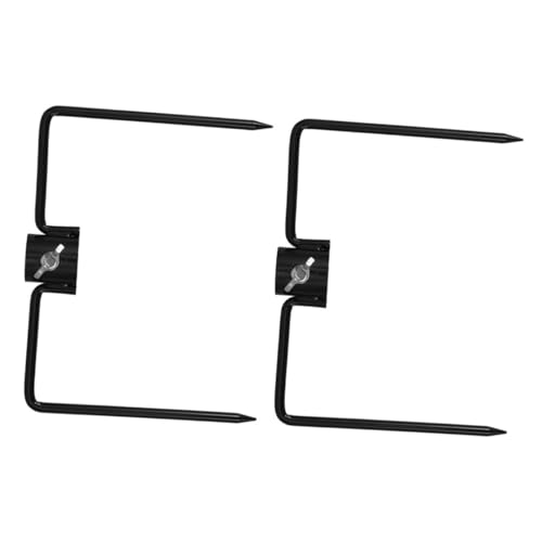 Toyvian 2 Stück Stabiler Bodenanker für Schirmständer Fahnenstangen Laternen Schwerer Eisendraht Halter für Outdoor Dekoration Kompatibel mit Rohrdurchmesser von Toyvian