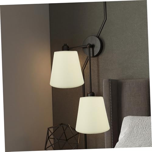 Toyvian 2 Stück Stoff Lampenschirme aus Praktische Lampenzubehör für Kronleuchter Wandlampen Stehlampen Einfache Montage Warmes Diffuses Licht Stilvolle Wohnraumdekoration von Toyvian