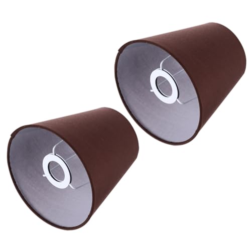 Toyvian 2 Stück Stoff Lampenschirme für Tischlampe Vintage Leichtes Textil lichtschutz Langlebig Installieren Robust für Schlafzimmer Wohnzimmer Beleuchtung von Toyvian
