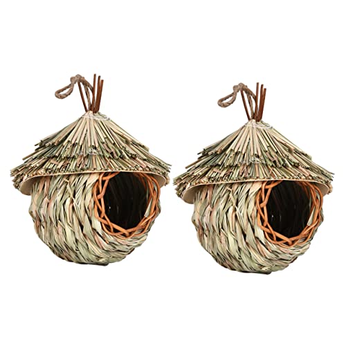 Toyvian 2 Stück Stroh Vogelnest Für Den Garten Zum Aufhängen Vogelnisthaus Stroh Papageiennest Handgewebtes Vogelhaus Dekorative Aufhängbare Vogelhäuser Stroh Vogelnest Toyvian 2 Stück Stroh Vogelnest Für Den Garten Zum Aufhängen Vogelnisthaus Stroh Papageiennest Handgewebtes Vogelhaus Dekorative Aufhängbare Vogelhäuser Stroh Vogelnest von Toyvian