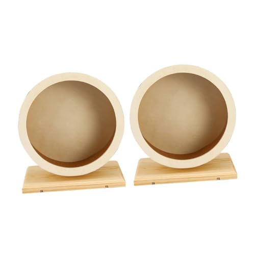 Toyvian 2stücke Holz Hamsterrad Leise Mit Korkoberfläche Für Kleintiere Wie Hamster Chinchillas Und Meerschweinchen Robustes Laufrad Für Spiel Und Training Toyvian 2stücke Holz Hamsterrad Leise Mit Korkoberfläche Für Kleintiere Wie Hamster Chinchillas Und Meerschweinchen Robustes Laufrad Für Spiel Und Training von Toyvian