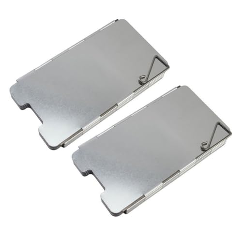 Toyvian 2 Stück Teiliges Camping Windschutz aus Aluminiumlegierung Langlebige Hitzebeständige Windschutzscheiben mit Erdspießen für Outdoor Gaskocher und Campingkocher Geeignet Toyvian 2 Stück Teiliges Camping Windschutz aus Aluminiumlegierung Langlebige Hitzebeständige Windschutzscheiben mit Erdspießen für Outdoor Gaskocher und Campingkocher Geeignet von Toyvian