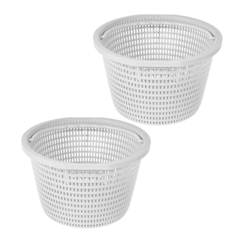 Toyvian 2 Stück Teiliges Ersatz Pool Skimmer Korb Kompatibel mit Hayward Großer Kunststofffilterkorb Verschleißfest Verbessert Reinigungseffizienz für Private und Gewerbliche Schwimmbecken von Toyvian