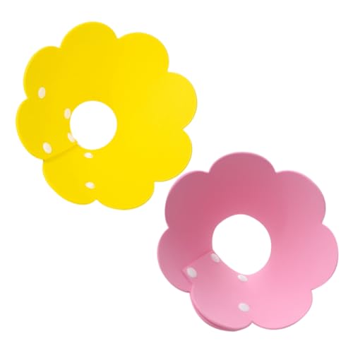 Toyvian 2 Stück Teiliges Eva Schaum Blumenhalsband für Haustiere Weiche Elizabethan Kragen Leck und Biss Schutz Waschbar Leicht in Gelb für Katzen und Hunde Toyvian 2 Stück Teiliges Eva Schaum Blumenhalsband für Haustiere Weiche Elizabethan Kragen Leck und Biss Schutz Waschbar Leicht in Gelb für Katzen und Hunde von Toyvian