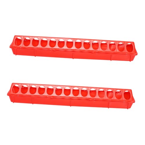 Toyvian 2 Stück Teiliges Geflügelfuttertrog aus Langlebigem Geruchsneutralem mit Mehrfach Schlitz Design und Spritzhemmend Geeignet für Hühner Enten und Tauben in Käfig und Toyvian 2 Stück Teiliges Geflügelfuttertrog aus Langlebigem Geruchsneutralem mit Mehrfach Schlitz Design und Spritzhemmend Geeignet für Hühner Enten und Tauben in Käfig und von Toyvian