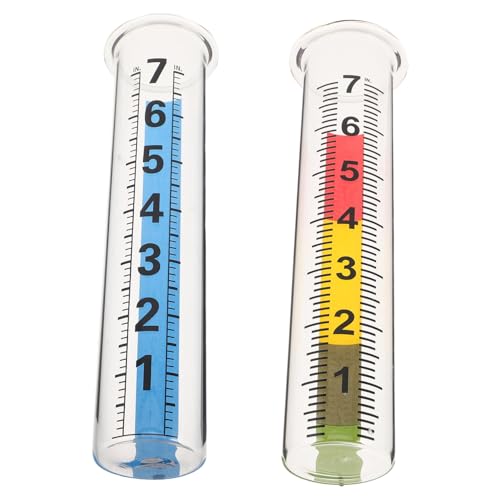 Toyvian 2 Stück Teiliges Glas-regenmessröhrchen Ersatzset Wetterfester Kratzfester Hochborosilikat Regenmesser für Garten Landwirtschaft und Präzises Bewässerungsmanagement Leicht Ablesbar Toyvian 2 Stück Teiliges Glas-regenmessröhrchen Ersatzset Wetterfester Kratzfester Hochborosilikat Regenmesser für Garten Landwirtschaft und Präzises Bewässerungsmanagement Leicht Ablesbar von Toyvian