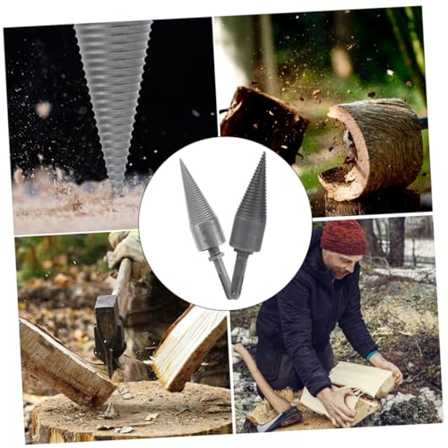 Toyvian 2 Stück Teiliges Holzspalter bohrer aus Hochgeschwindigkeitsstahl Hitzebehandelt für Langlebige Holzverarbeitung Sechskantiger Schaft Reibungsreduzierende Beschichtung Effizienter Toyvian 2 Stück Teiliges Holzspalter bohrer aus Hochgeschwindigkeitsstahl Hitzebehandelt für Langlebige Holzverarbeitung Sechskantiger Schaft Reibungsreduzierende Beschichtung Effizienter von Toyvian