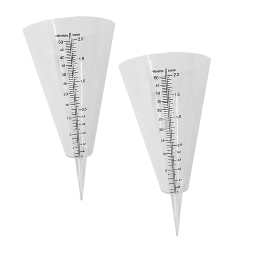 Toyvian 2 Stück Teiliges Kegelförmiges Regenmessgerät Transparent mit Doppelter Messskala Präzises Regenmessbecher Gartenbewässerung und Niederschlagsmessung Wetterfest Einfach Ablesbar Toyvian 2 Stück Teiliges Kegelförmiges Regenmessgerät Transparent mit Doppelter Messskala Präzises Regenmessbecher Gartenbewässerung und Niederschlagsmessung Wetterfest Einfach Ablesbar von Toyvian