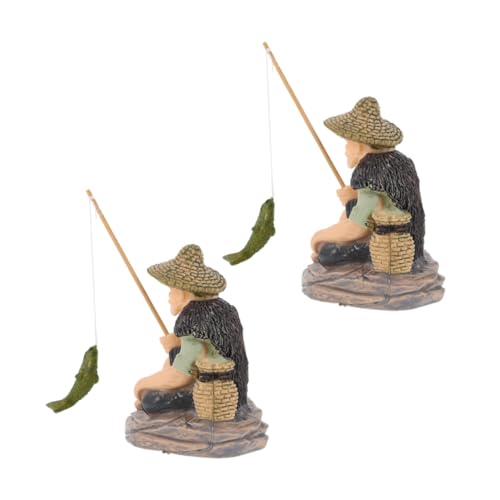 Toyvian 2 Stück Teiliges Miniatur Fischerfigur Robuste Kleine Angler Statue Dekorative Fischbecken Skulptur für Aquarium Bonsai und Wassergestaltung Platzsparend und Natürlich Wirkend Toyvian 2 Stück Teiliges Miniatur Fischerfigur Robuste Kleine Angler Statue Dekorative Fischbecken Skulptur für Aquarium Bonsai und Wassergestaltung Platzsparend und Natürlich Wirkend von Toyvian