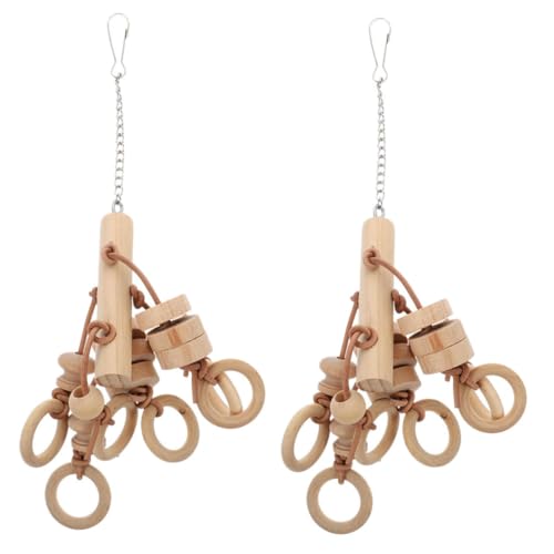 Toyvian 2 Stück Teiliges Papageienspielzeug aus Natürlichem Holz Langlebiges Kauspielzeug mit Rundring Geeignet als Kau und Beißspielzeug für Käfigvögel Wie Wellensittiche und Papageien Toyvian 2 Stück Teiliges Papageienspielzeug aus Natürlichem Holz Langlebiges Kauspielzeug mit Rundring Geeignet als Kau und Beißspielzeug für Käfigvögel Wie Wellensittiche und Papageien von Toyvian