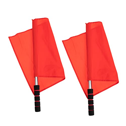 Toyvian 2 Stück Teiliges Schiedsrichter Signalflaggen aus Rostfreiem Stahl Rot mit Rutschfestem Schwammgriff für Verkehrswarnung und Befehlsführung bei Sport und Verkehr Toyvian 2 Stück Teiliges Schiedsrichter Signalflaggen aus Rostfreiem Stahl Rot mit Rutschfestem Schwammgriff für Verkehrswarnung und Befehlsführung bei Sport und Verkehr von Toyvian
