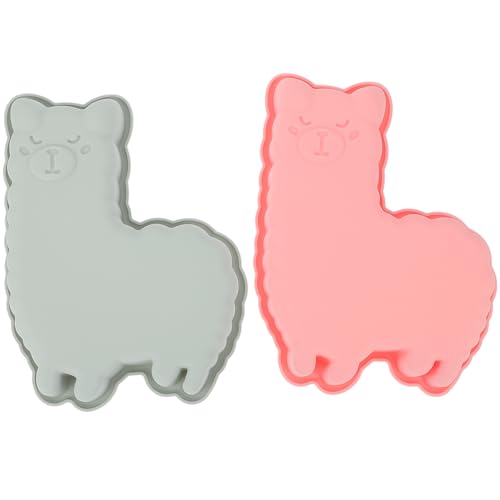 Toyvian 2 Stück Teiliges Silikon Backform Alpaka Cartoon Kreative Antihaftbeschichtete Kuchen Schokoladenform für DIY Kuchen Desserts Geeignet für Zuhause Bäckerei von Toyvian