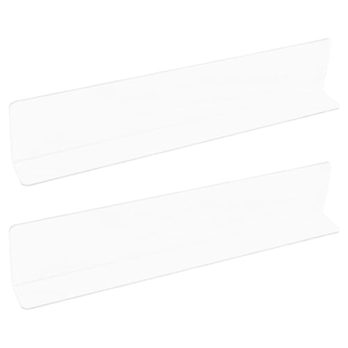 Toyvian 2 Stück Teiliges Spritzschutz Klarem Badewannen Eckschutz Wasserabweisend Installieren Ölresistent Rutschhemmend für Waschbecken und Duschwand von Toyvian