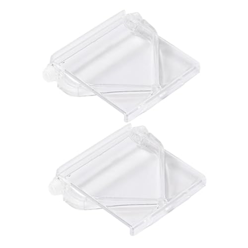 Toyvian 2 Stück Teiliges Tv Rack Transparent Bildschirm Regal mit Hoher Tragfähigkeit Einfach zu Montierender Monitor Halter zur Aufbewahrung von Router und Kabelboxen Kompatibel von Toyvian