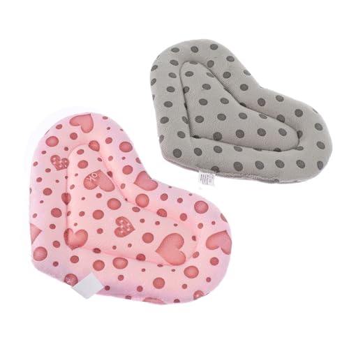 Toyvian 2 Stück Teiliges Warmes Hamsternest Kissen aus Atmungsaktivem Material Weiche Kuscheldecke für Meerschweinchen Igel und Kleine Haustiere Rutschfestes Bett für Käfige und Auslauf von Toyvian