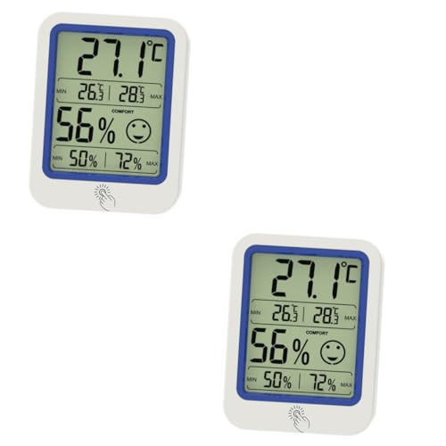 Toyvian 2 Stück Temperatur Hygrometer Innenthermometer Feuchtigkeitsmesser Digitales Thermometer Für Zuhause Mini Hygrometer Thermometer Digitales Hygroskop Für Den Außenbereich Toyvian 2 Stück Temperatur Hygrometer Innenthermometer Feuchtigkeitsmesser Digitales Thermometer Für Zuhause Mini Hygrometer Thermometer Digitales Hygroskop Für Den Außenbereich von Toyvian